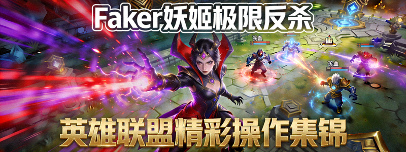 英雄联盟精彩操作集锦视频封面：Faker妖姬极限反杀